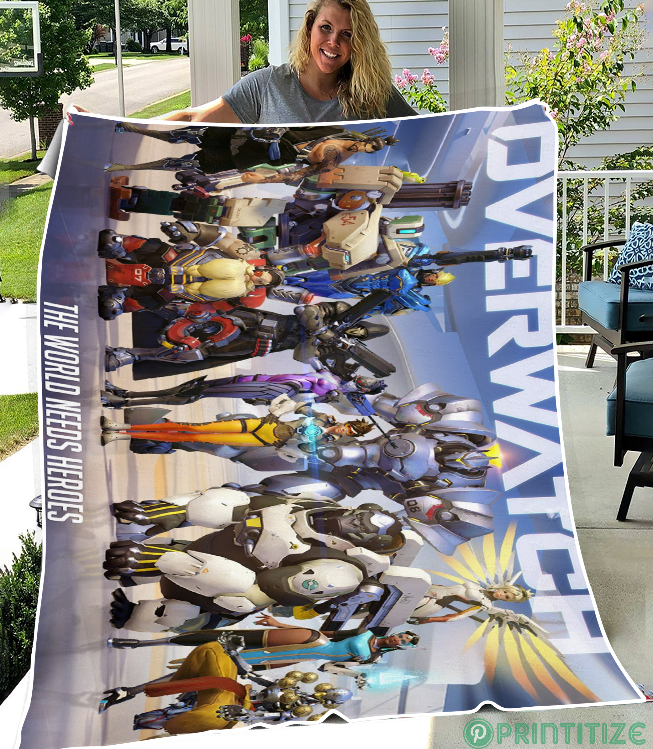Overwatch Heroes Fleece Blanket
