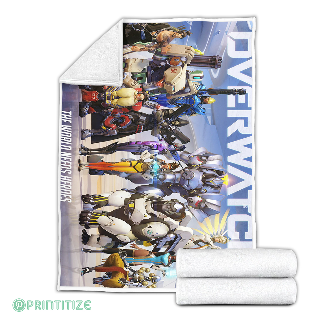 Overwatch Heroes Fleece Blanket