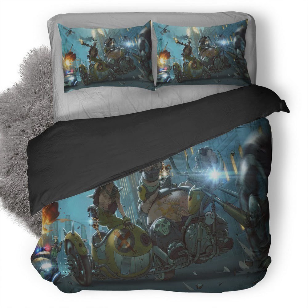 Overwatch Junkrat 3D Customized Duvet Cover Bedding Set