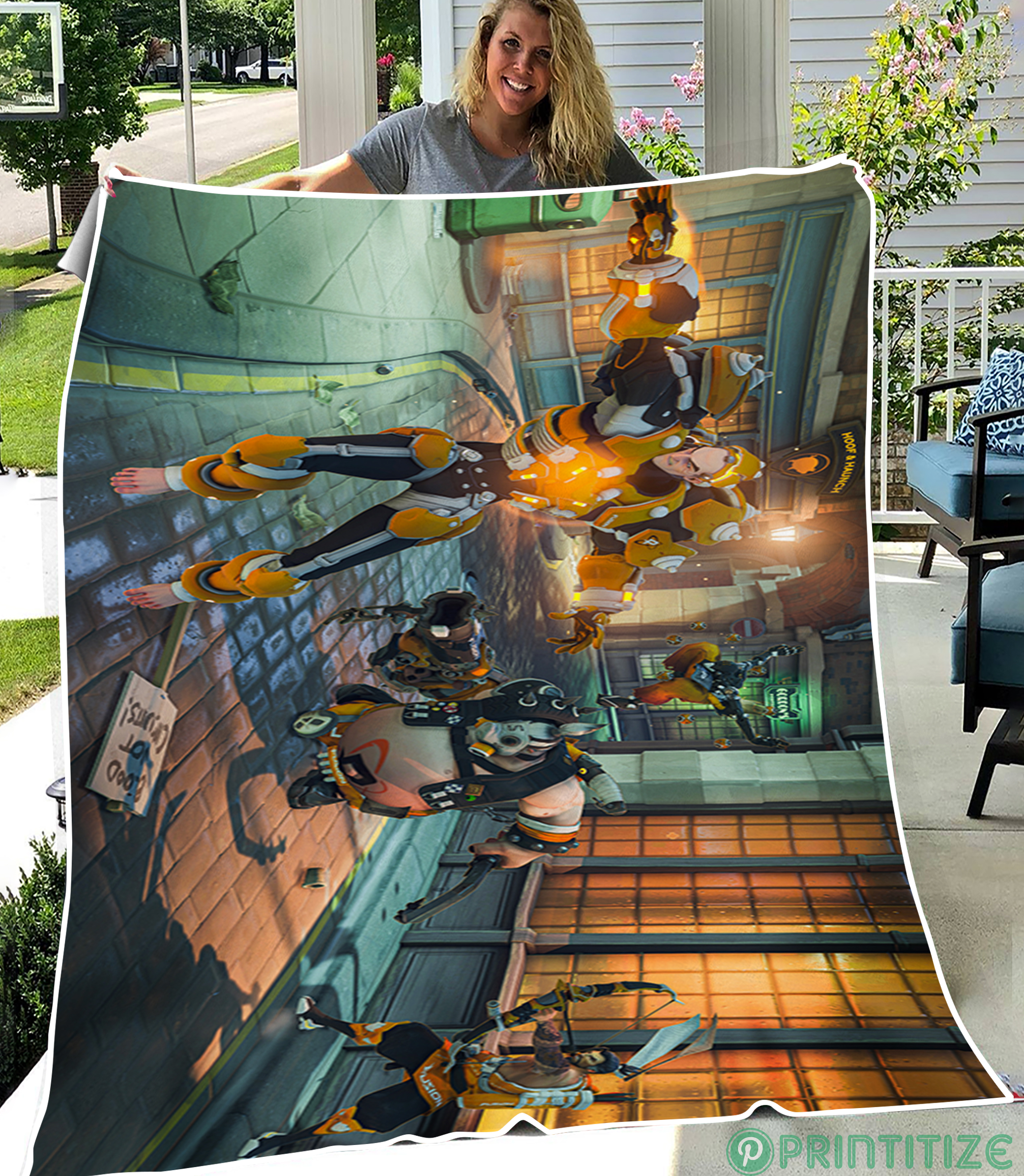 Overwatch League Game Fleece Blanket
