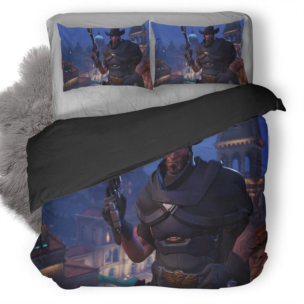 Overwatch Mccree 3D Customized Duvet Cover Bedding Set