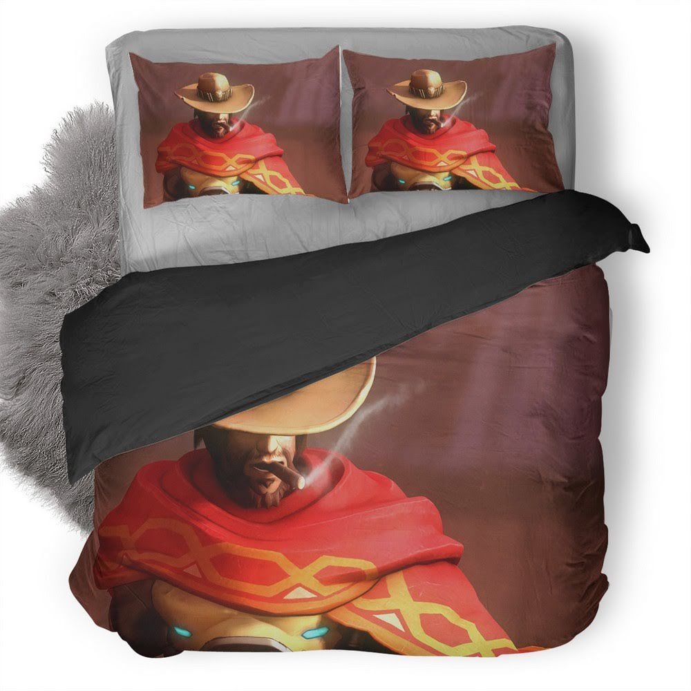 Overwatch Mccree 3D Customized Duvet Cover Bedding Set