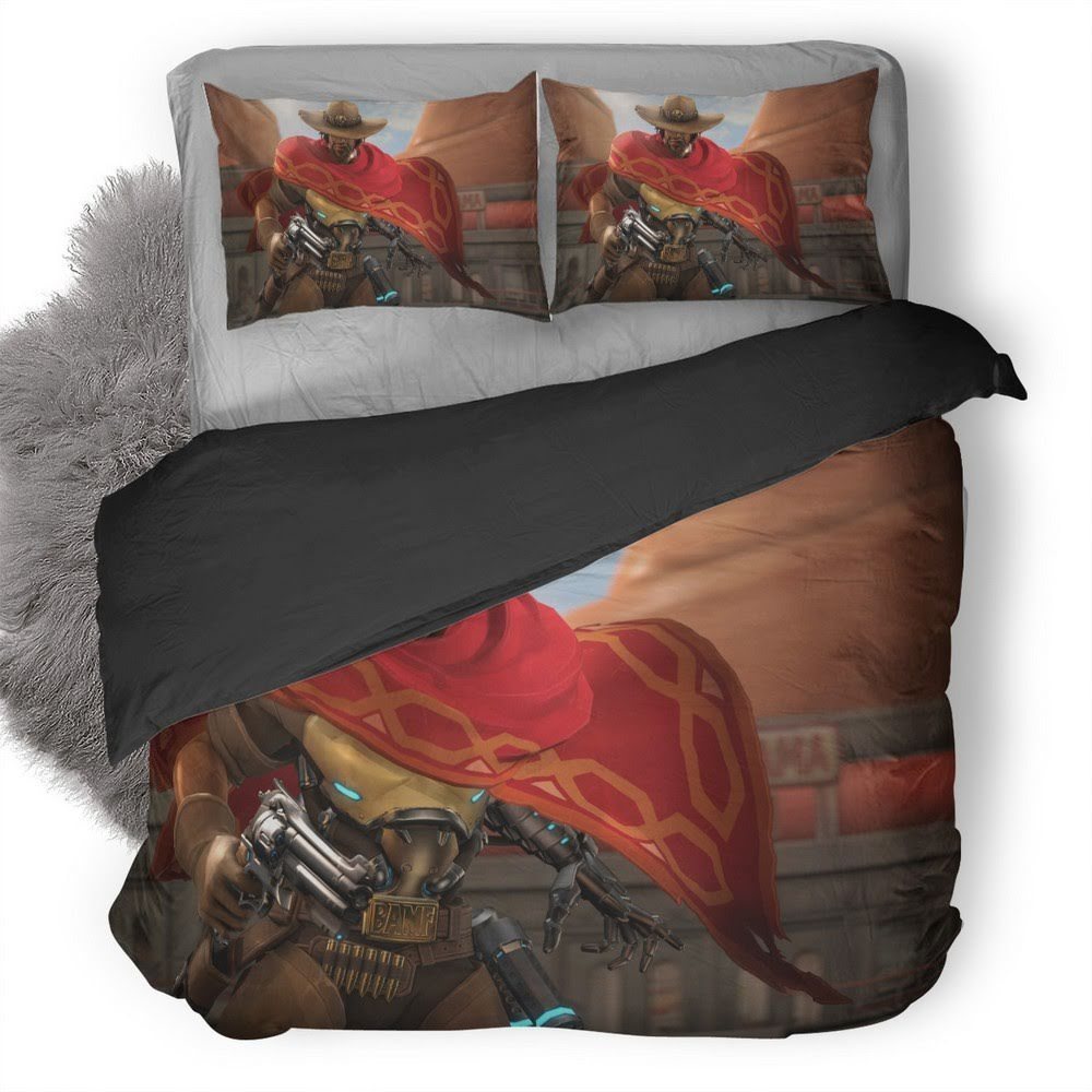 Overwatch Mccree 3D Customized Duvet Cover Bedding Set