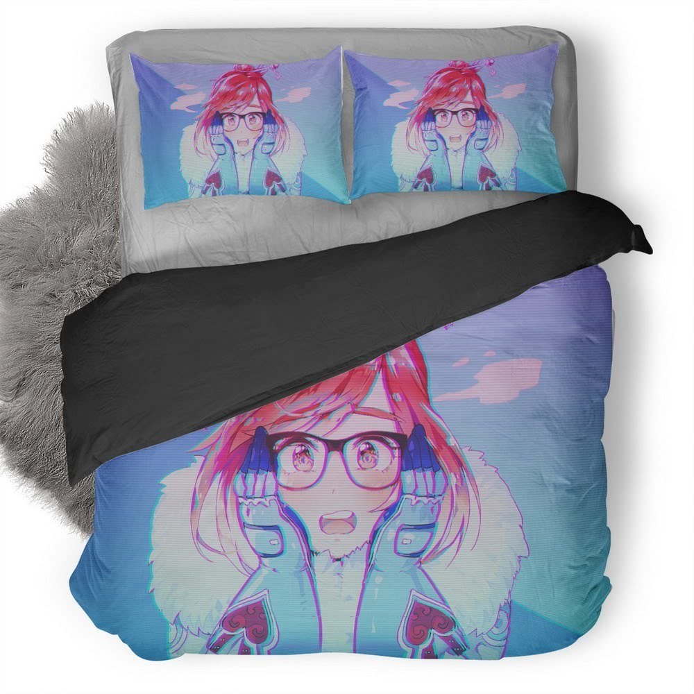 Overwatch Mei 3D Customized Duvet Cover Bedding Set