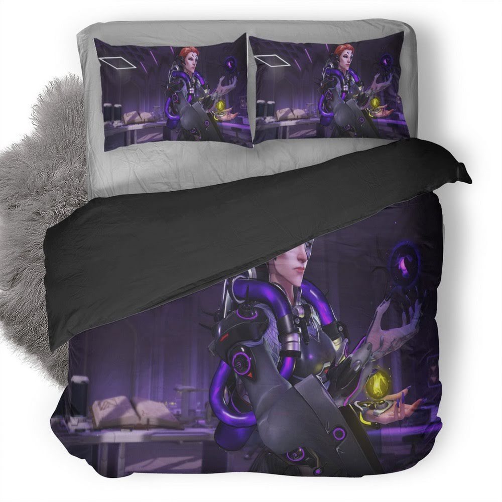 Overwatch Moira 3D Customized Duvet Cover Bedding Set