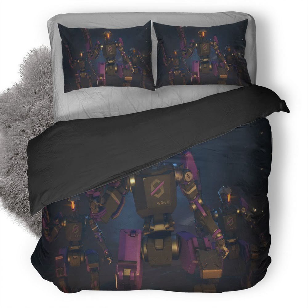 Overwatch Null Sector Robots 3D Customized Duvet Cover Bedding Set