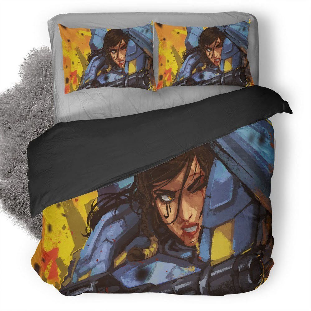 Overwatch Pharah 3D Customized Duvet Cover Bedding Set