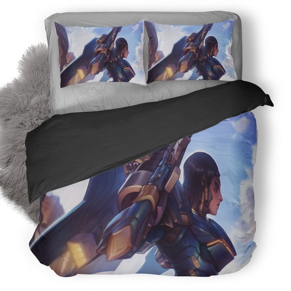 Overwatch Pharah 3D Customized Duvet Cover Bedding Set