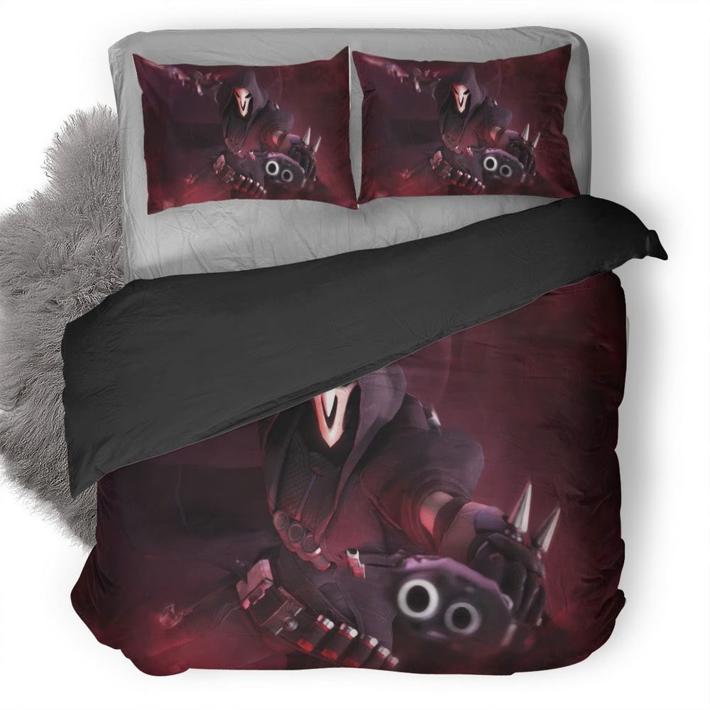 Overwatch Reaper 12 3D Customized Duvet Cover Bedding Set