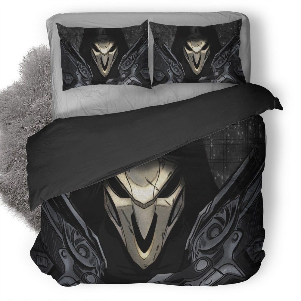 Overwatch Reaper 3D Customized Duvet Cover Bedding Set