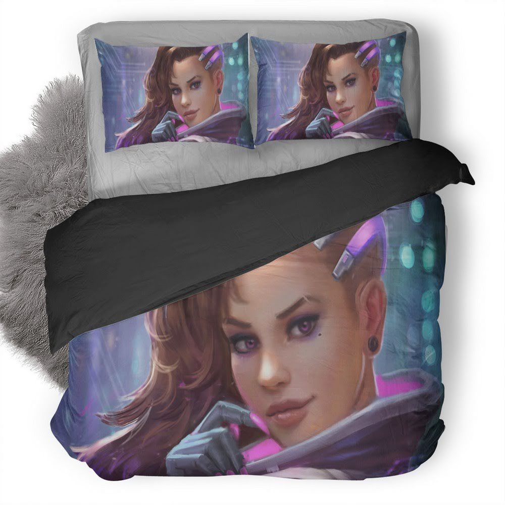 Overwatch Sombra 11 3D Customized Duvet Cover Bedding Set