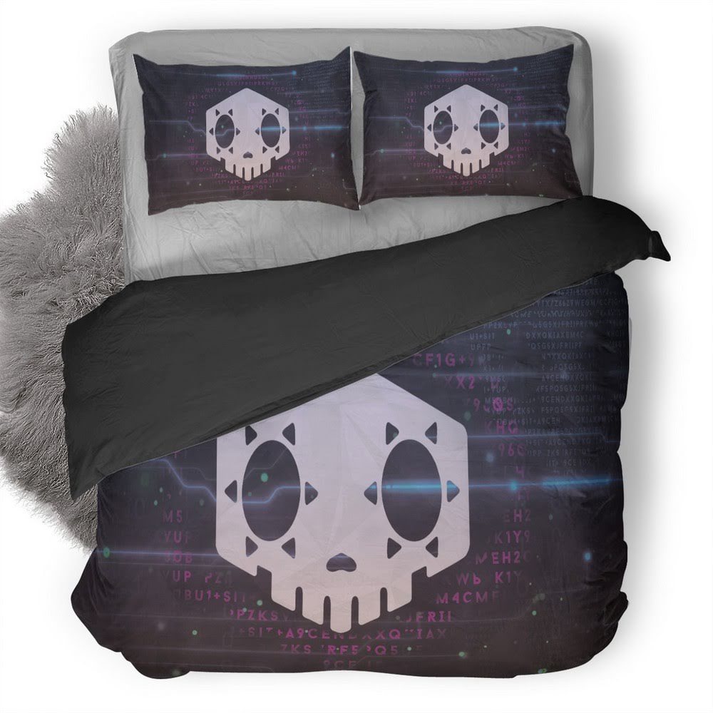 Overwatch Sombra Logo 3D Customized Duvet Cover Bedding Set