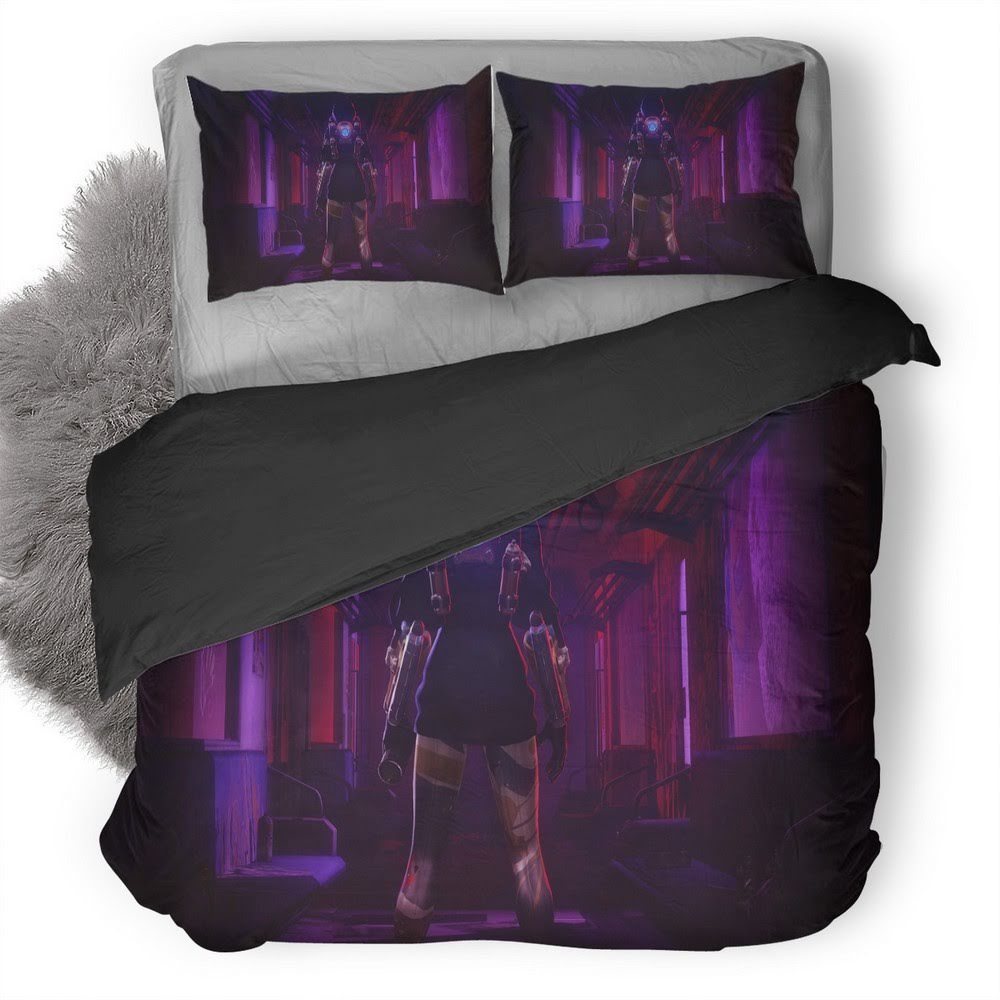 Overwatch Tracer And Graffiti 3D Customized Duvet Cover Bedding Set