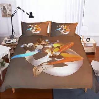 Overwatch Tracer Et Et Bed 3D Bag Gamekin Xbox3D Customized Duvet Cover Bedding Set