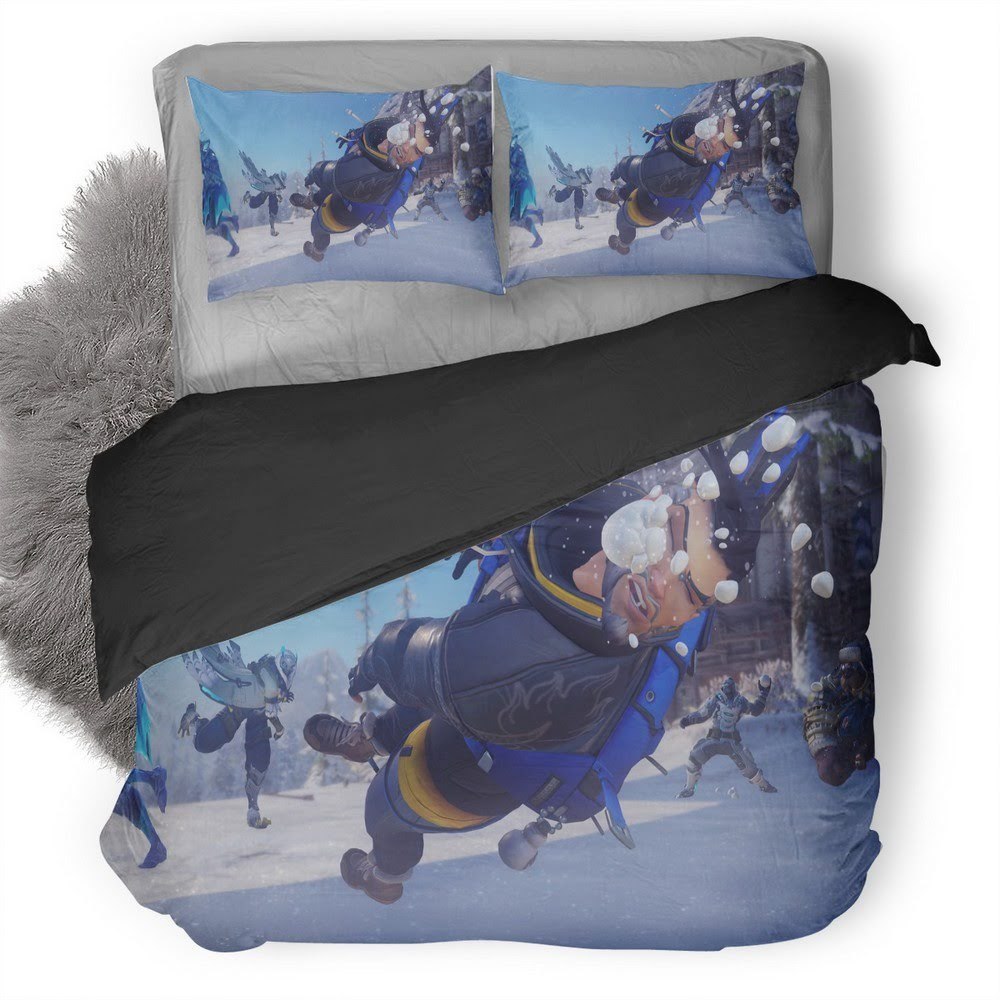 Overwatch Winter Wonderland 3D Customized Duvet Cover Bedding Set