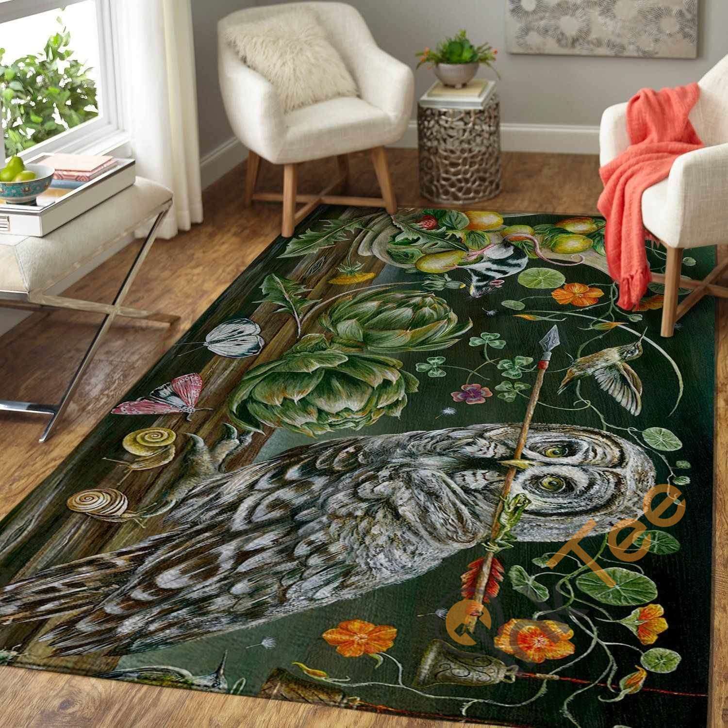 Owl Area Rectangle Rug