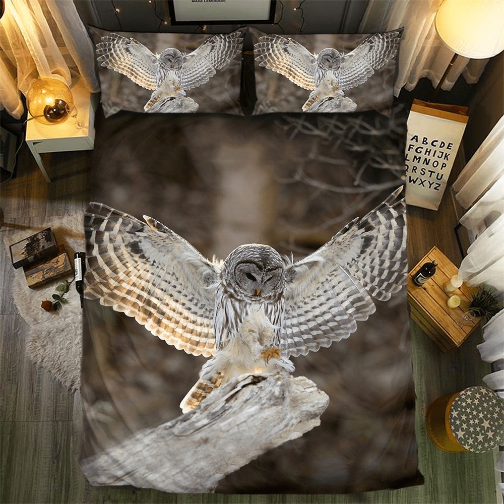 Owl Collection 3D Customized Duvet Cover Bedding Set