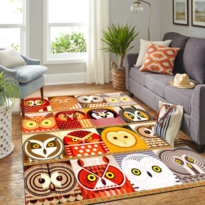 Owl Mk Carpet Area Rectangle Rug