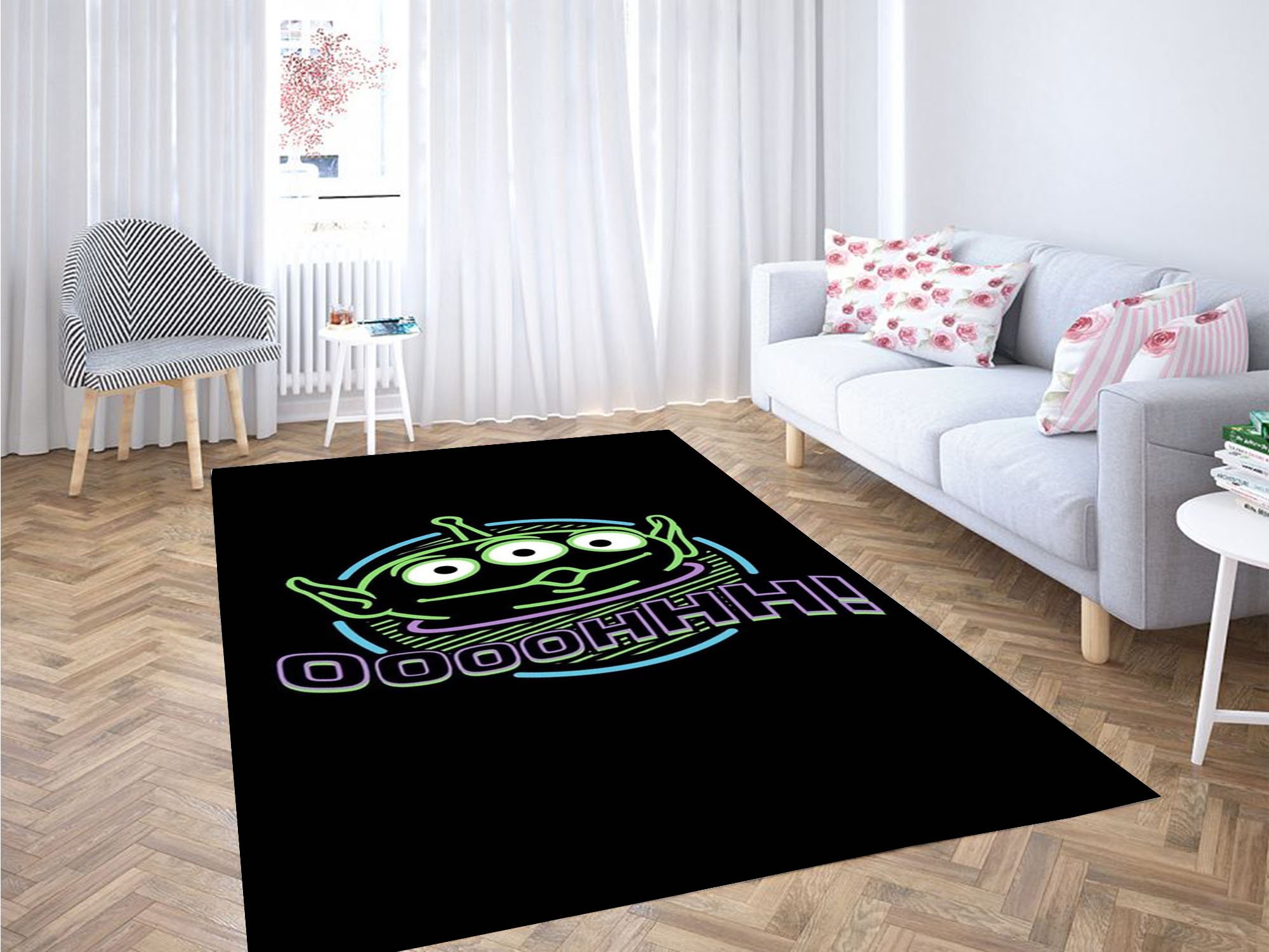 Oy Story Aliens Background Wallpaper Carpet Rectangle Rug