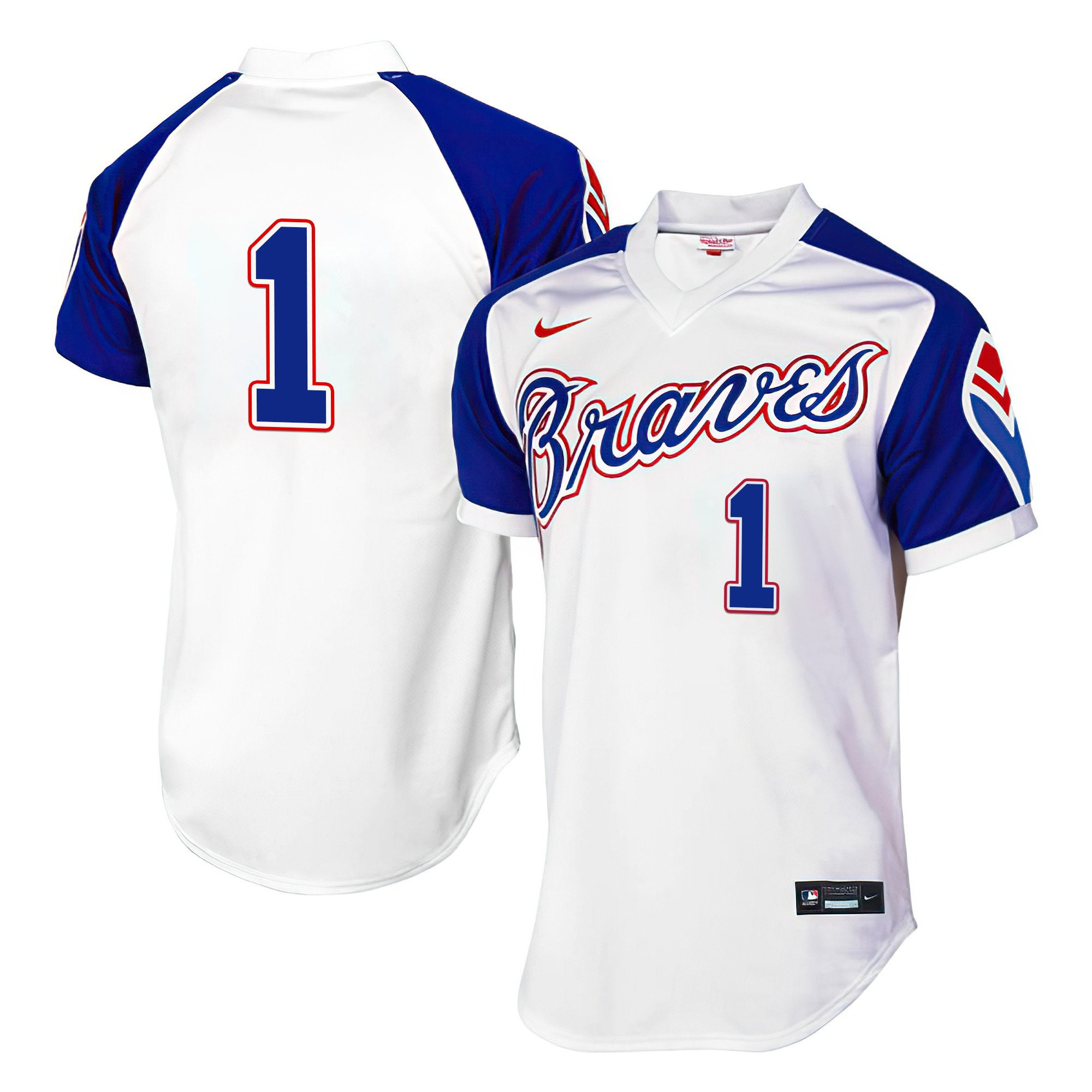 Ozzie Albies Men's Atlanta Braves 1974 Throwback 1974 Jersey - All Stitched