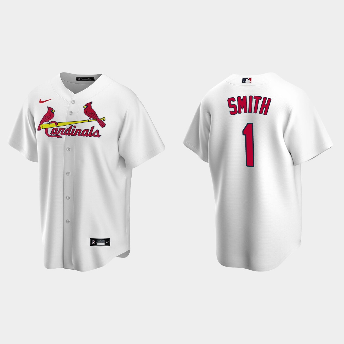 Ozzie Smith #1 St. Louis Cardinals Home Jersey – White