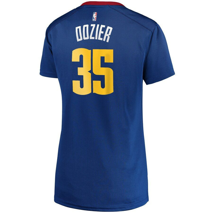 P.j. Dozier Denver Nuggets Women’s Fast Break Player Jersey – Statement Edition – Blue