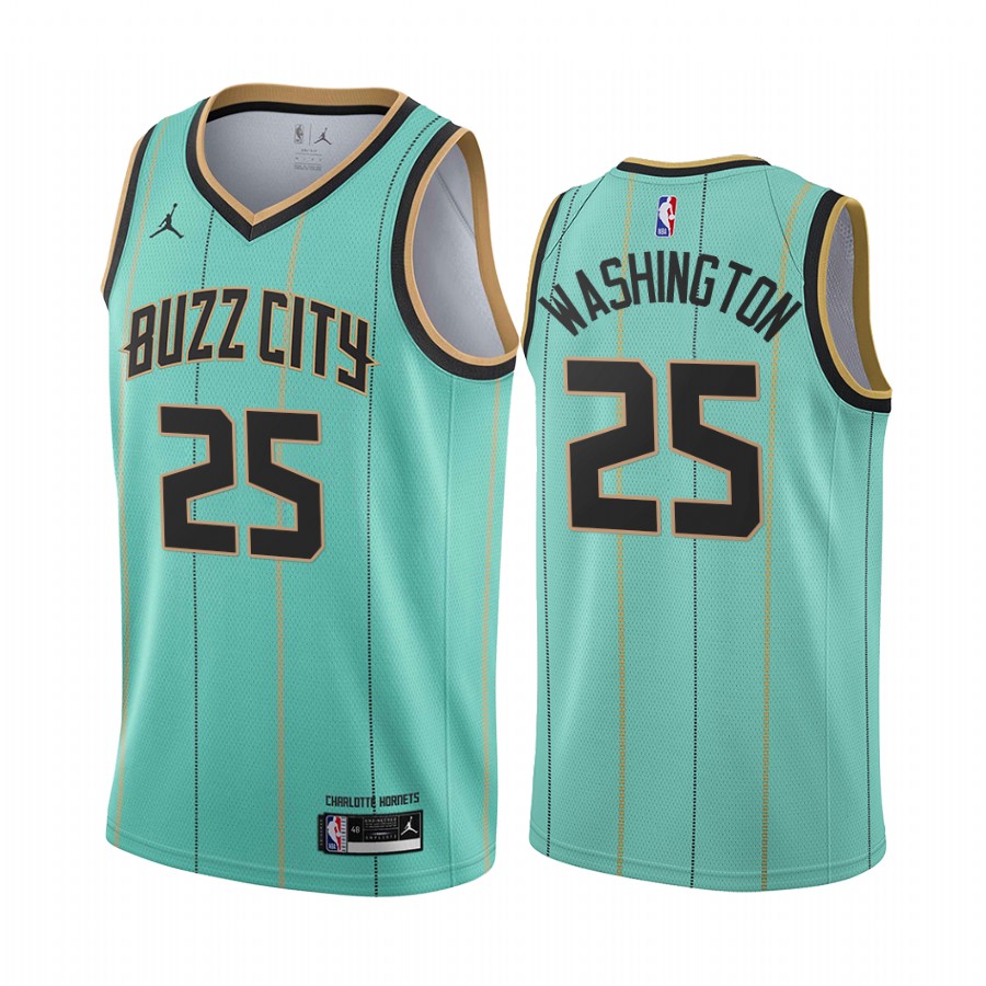 P.J. Washington Charlotte Hornets 2020-21 Mint Green Buzz City Jersey