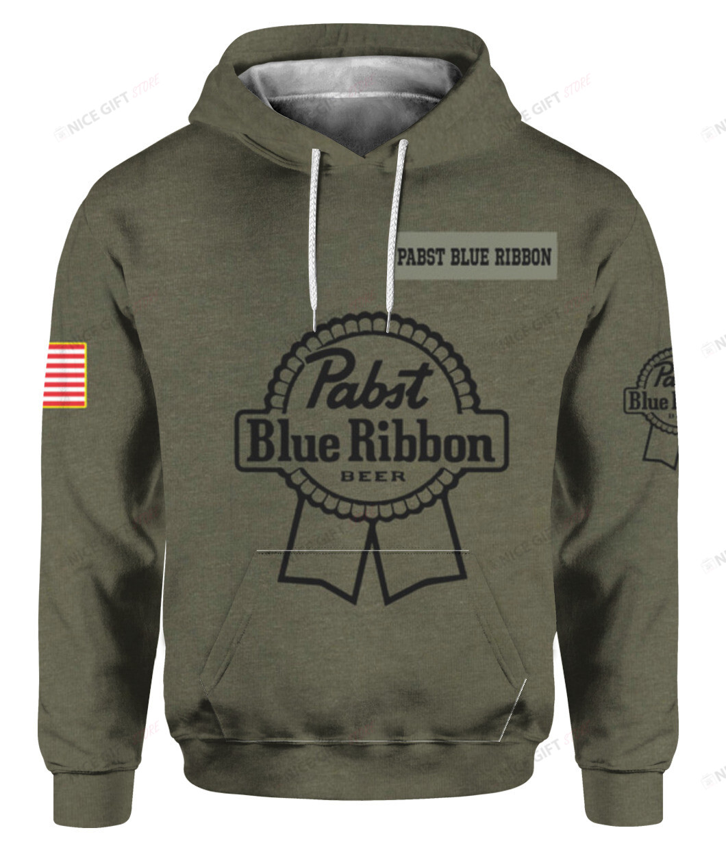 Pabst Blue Ribbon 3D Hoodie Gift For Fans