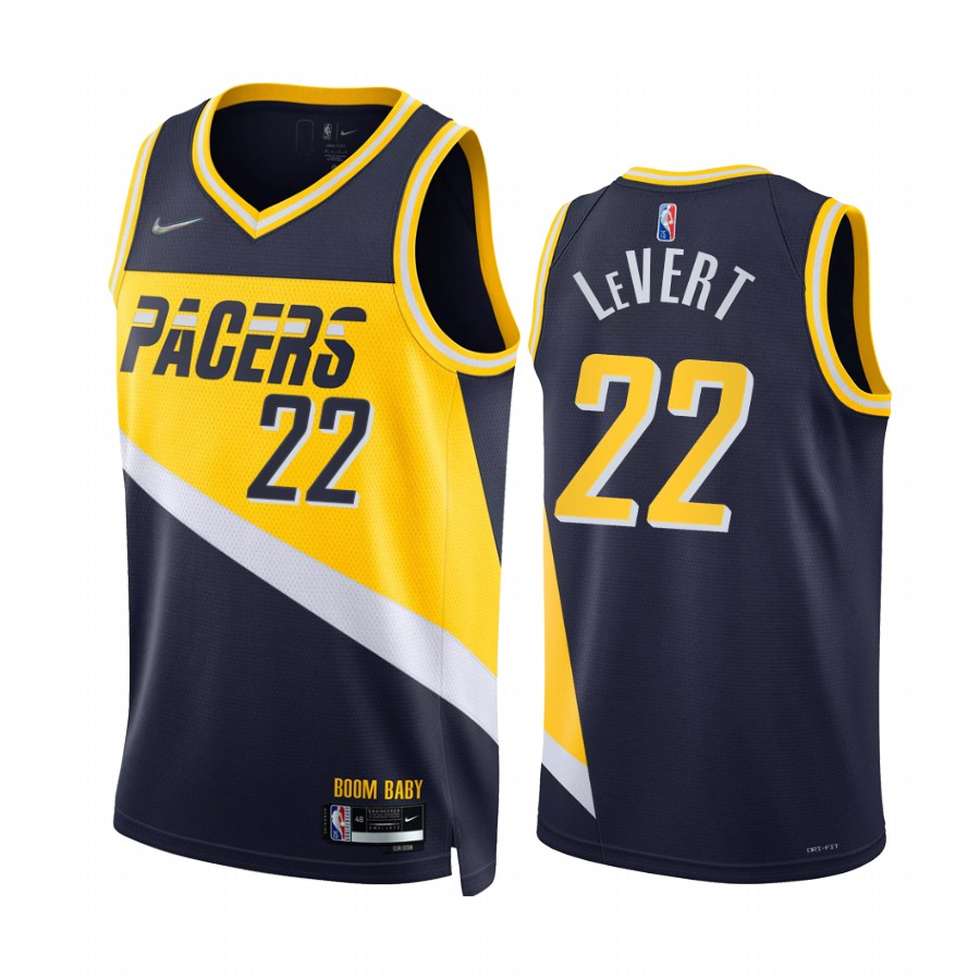 Pacers Caris LeVert City Edition Blue 2021-22 Jersey NBA 75th Diamond