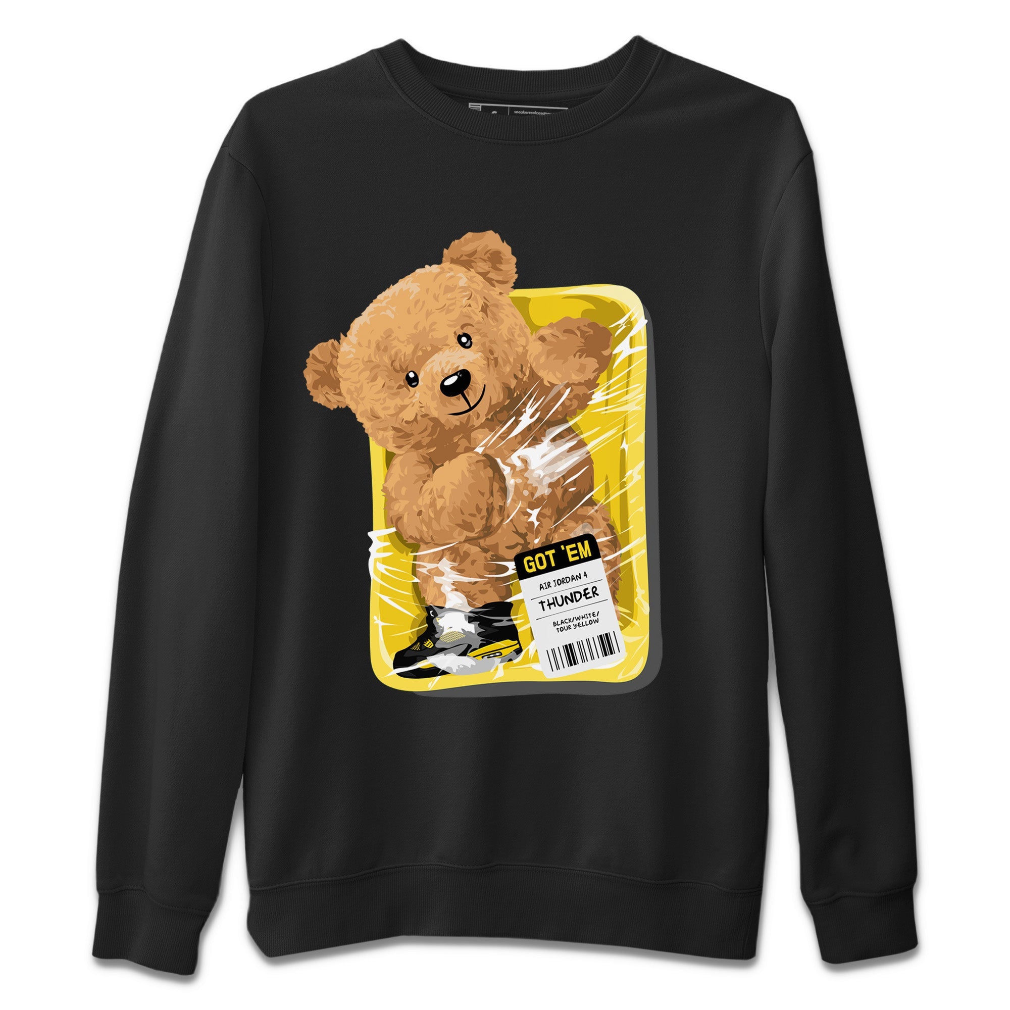 Packaged Bear Unisex Sweater – Air Jordan 4 Thunder, Sneakers Matching Sweater