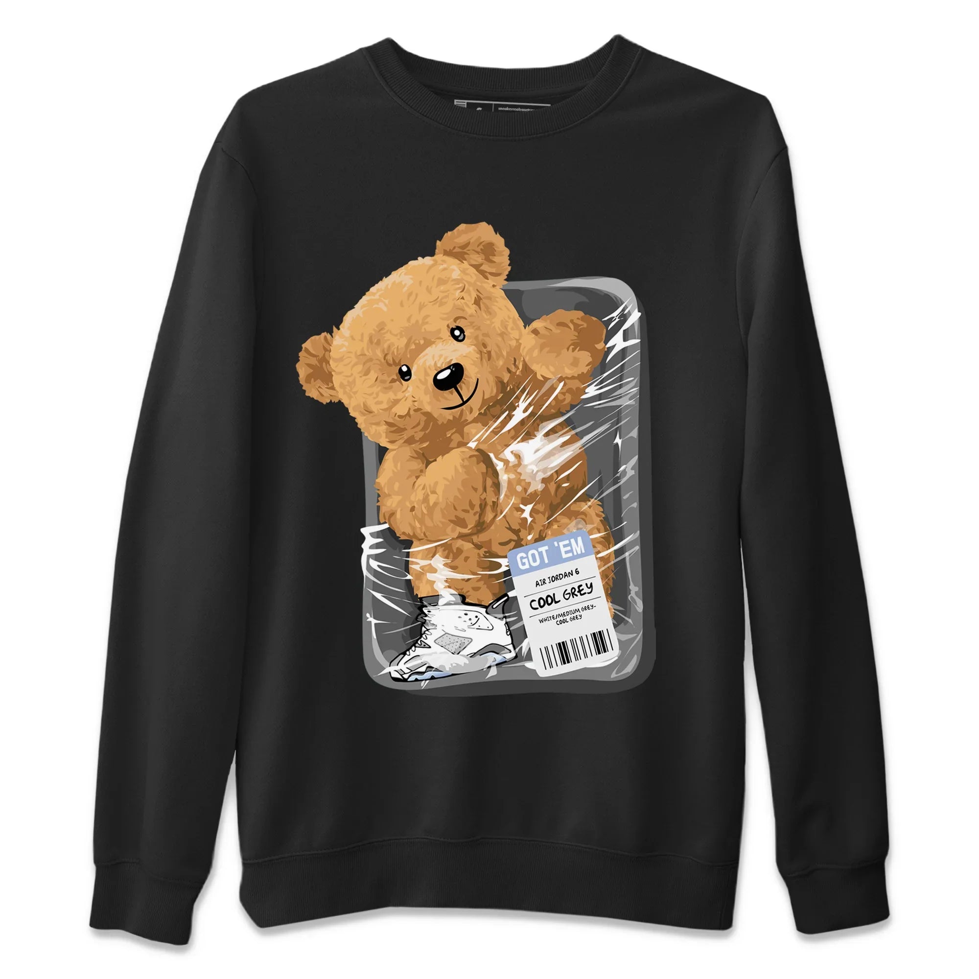 Packaged Bear Unisex Sweater – Air Jordan 6 Cool Grey, Sneakers Matching Sweater