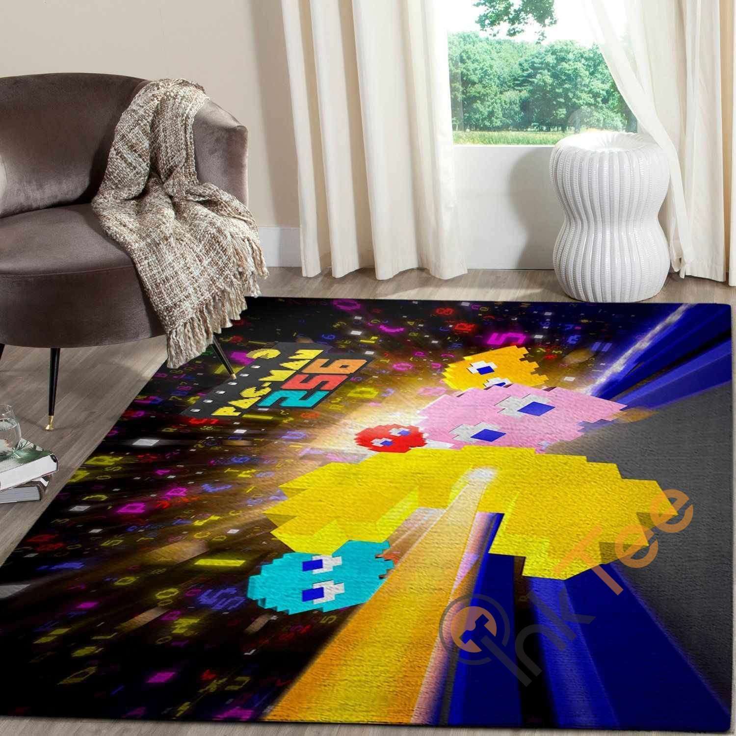 Pacman Area Rectangle Rug