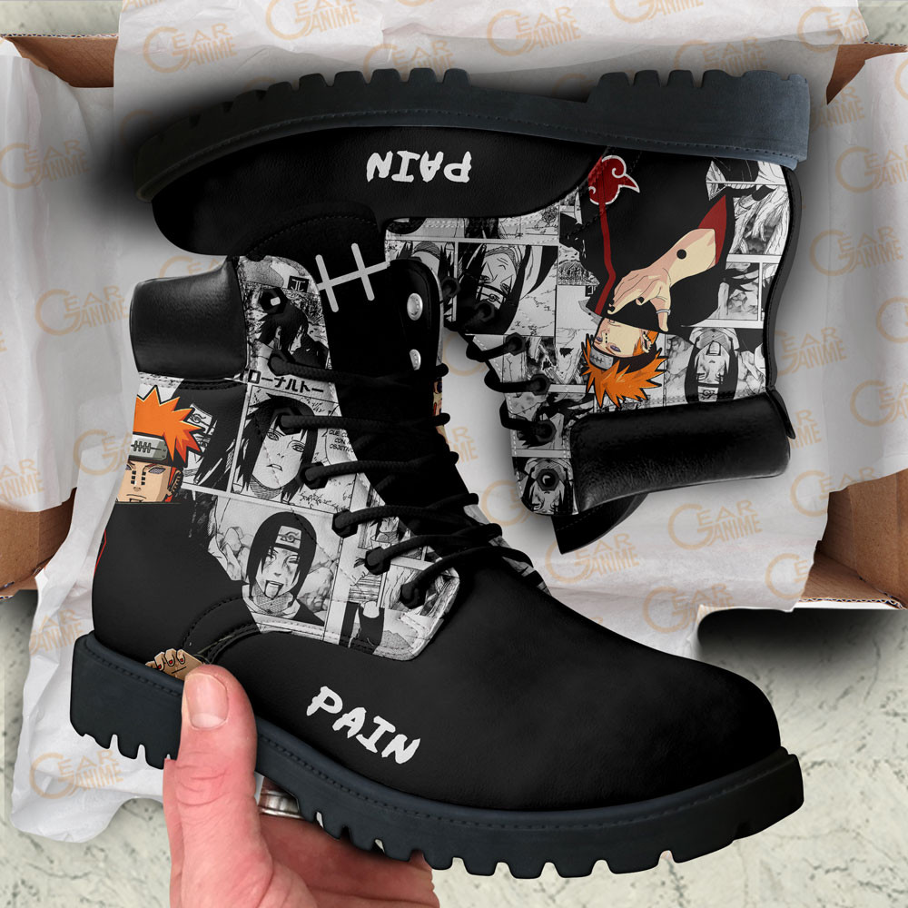 Pain Boots Manga Anime Custom Shoes