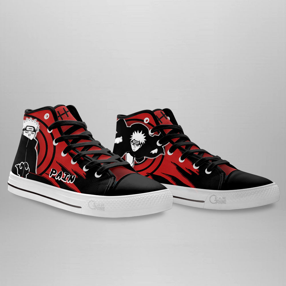 Pain High Top Shoes Anime Sneakers Manga Style