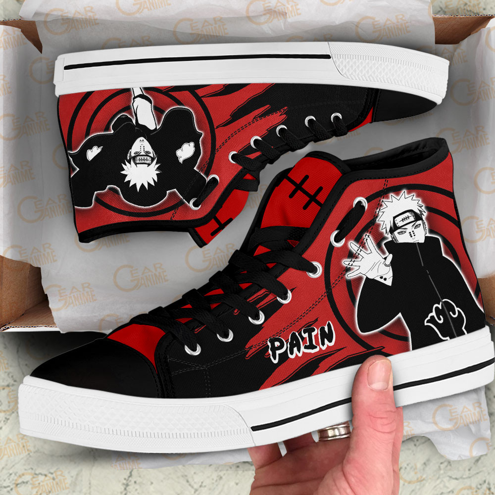 Pain High Top Shoes Anime Sneakers Manga Style