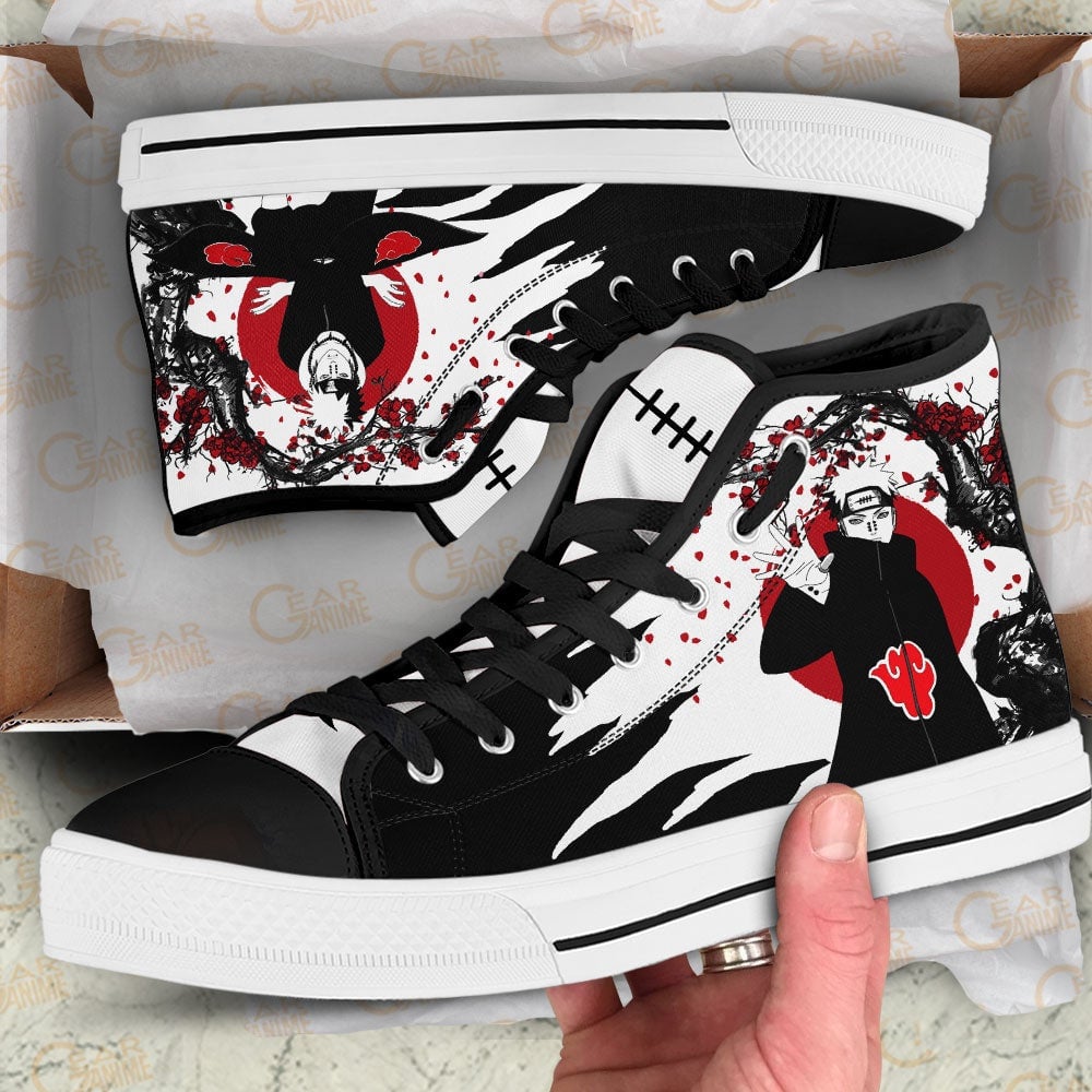 Pain High Top Shoes Custom NRT Anime Sneakers Japan Style