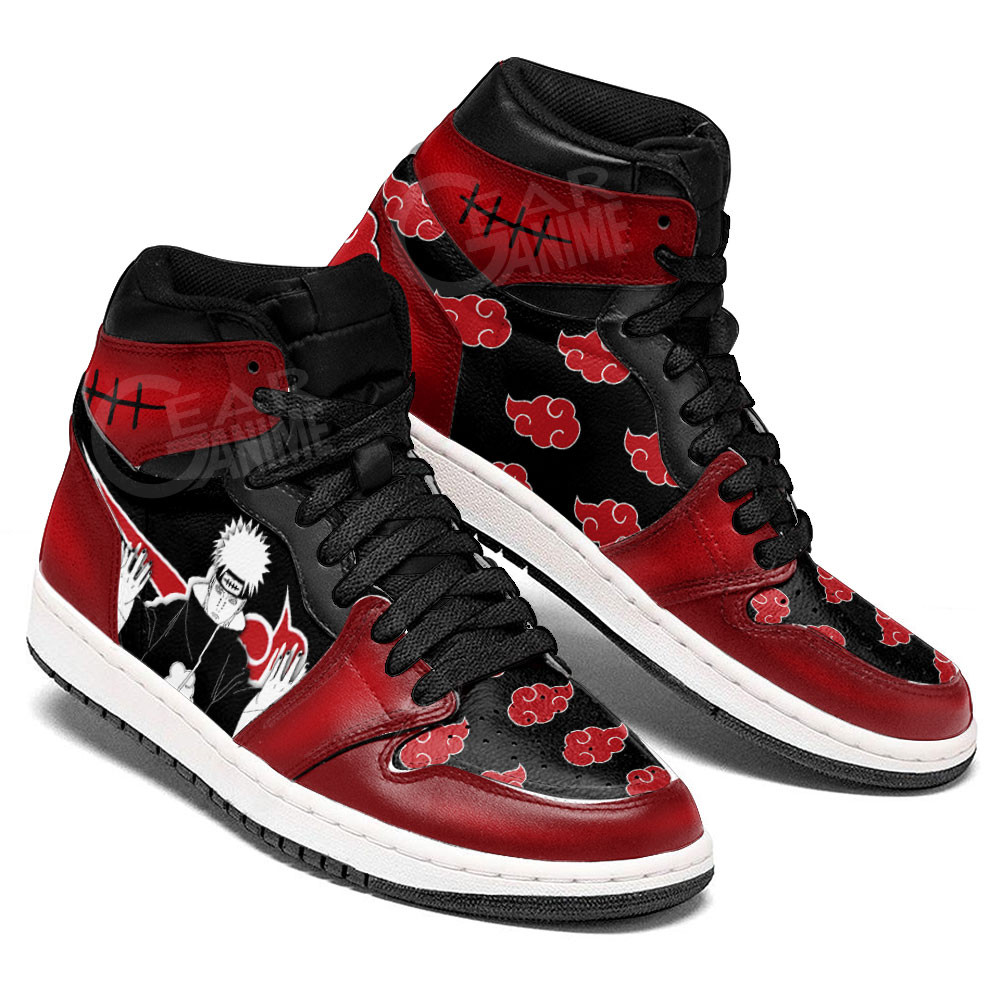 Pain JD1s Sneakers Akatsuki Anime Shoes For Fans, Air Jordan Hightop