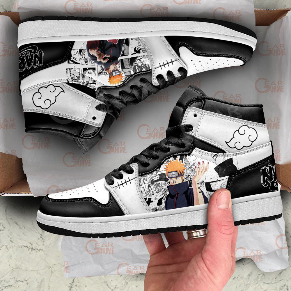 Pain JD1s Sneakers Manga Anime Shoes, Air Jordan Hightop
