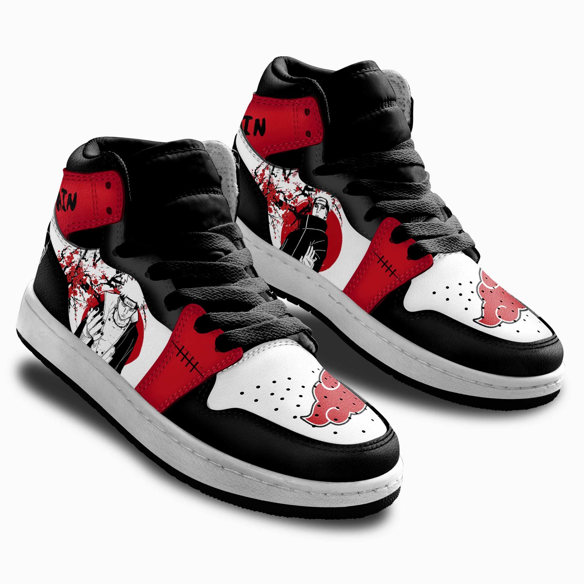 Pain Kids Sneakers Custom Akatsuki Anime Shoes For Kids Japan Style