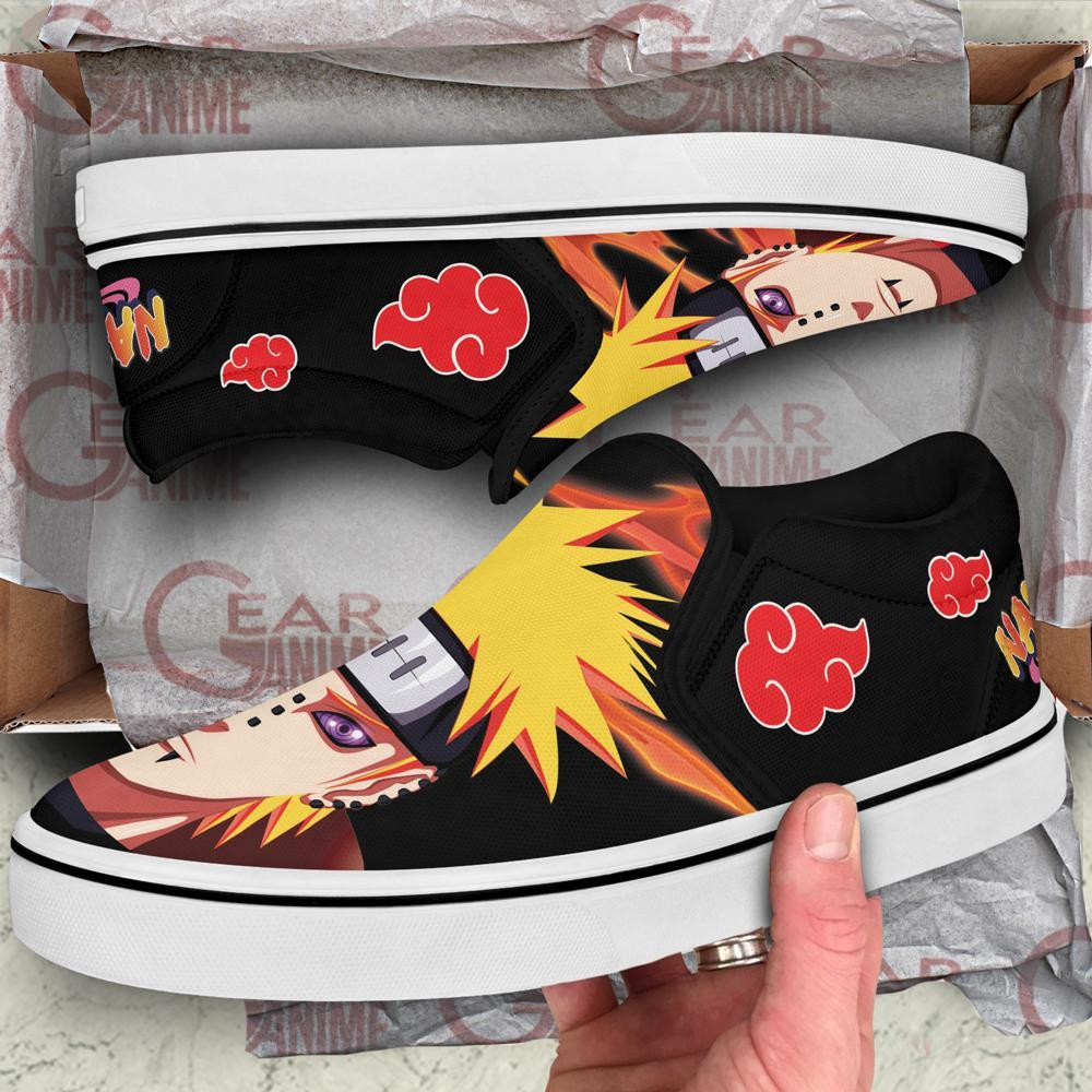 Pain Slip-On Shoes Canvas Custom Anime Shoes