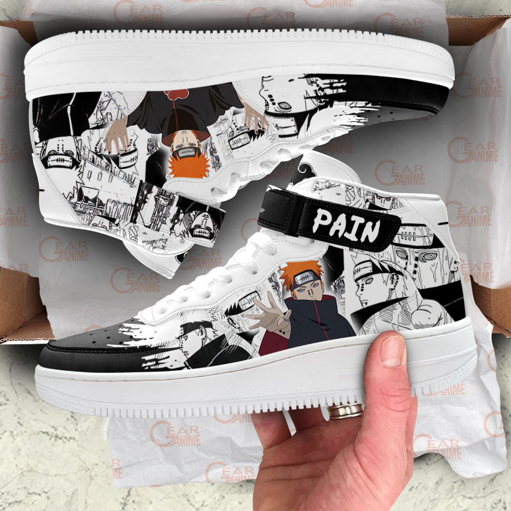 Pain Sneakers Air Mid Custom Anime Shoes Mix Manga