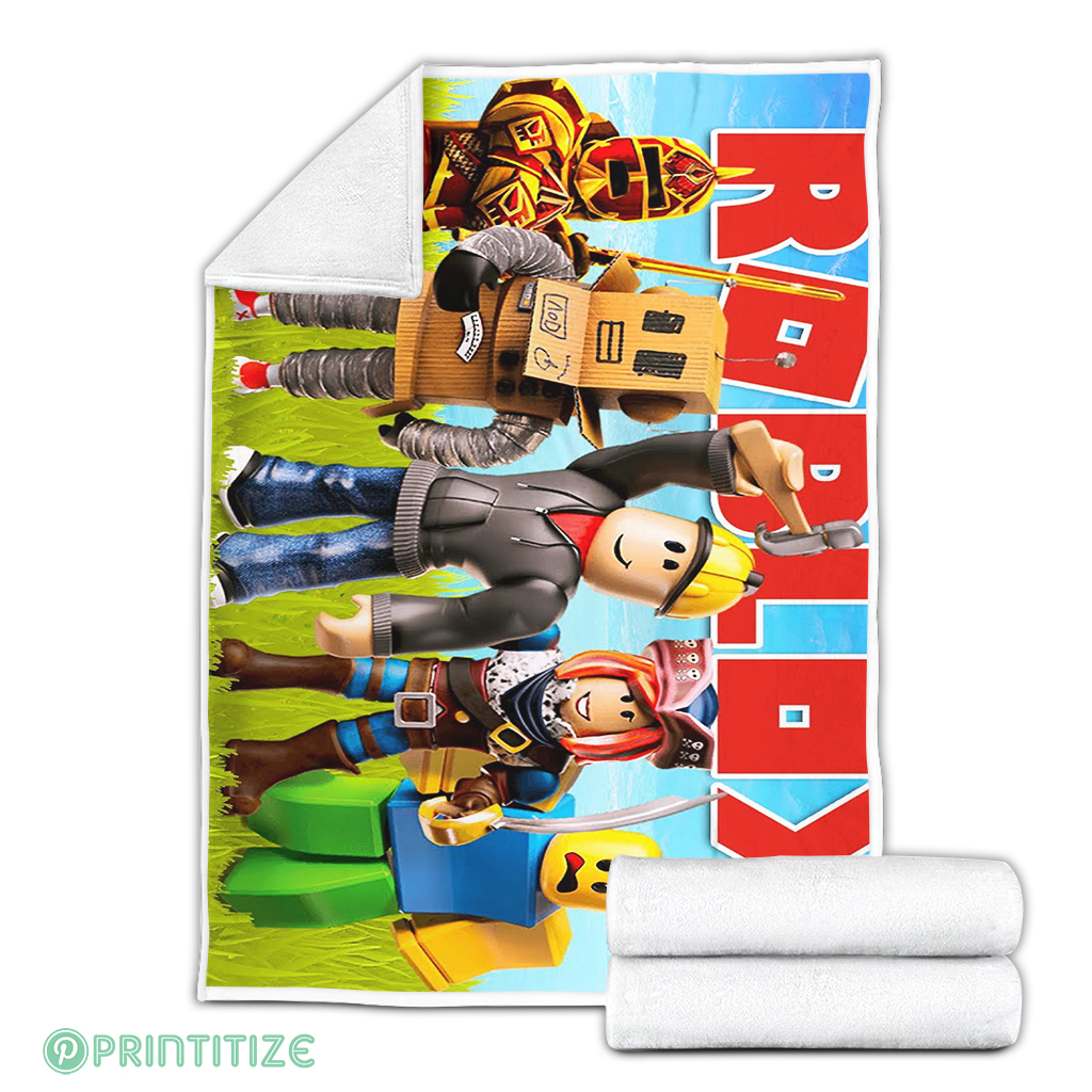 Painel Redondo Fundo Roblox Fleece Blanket