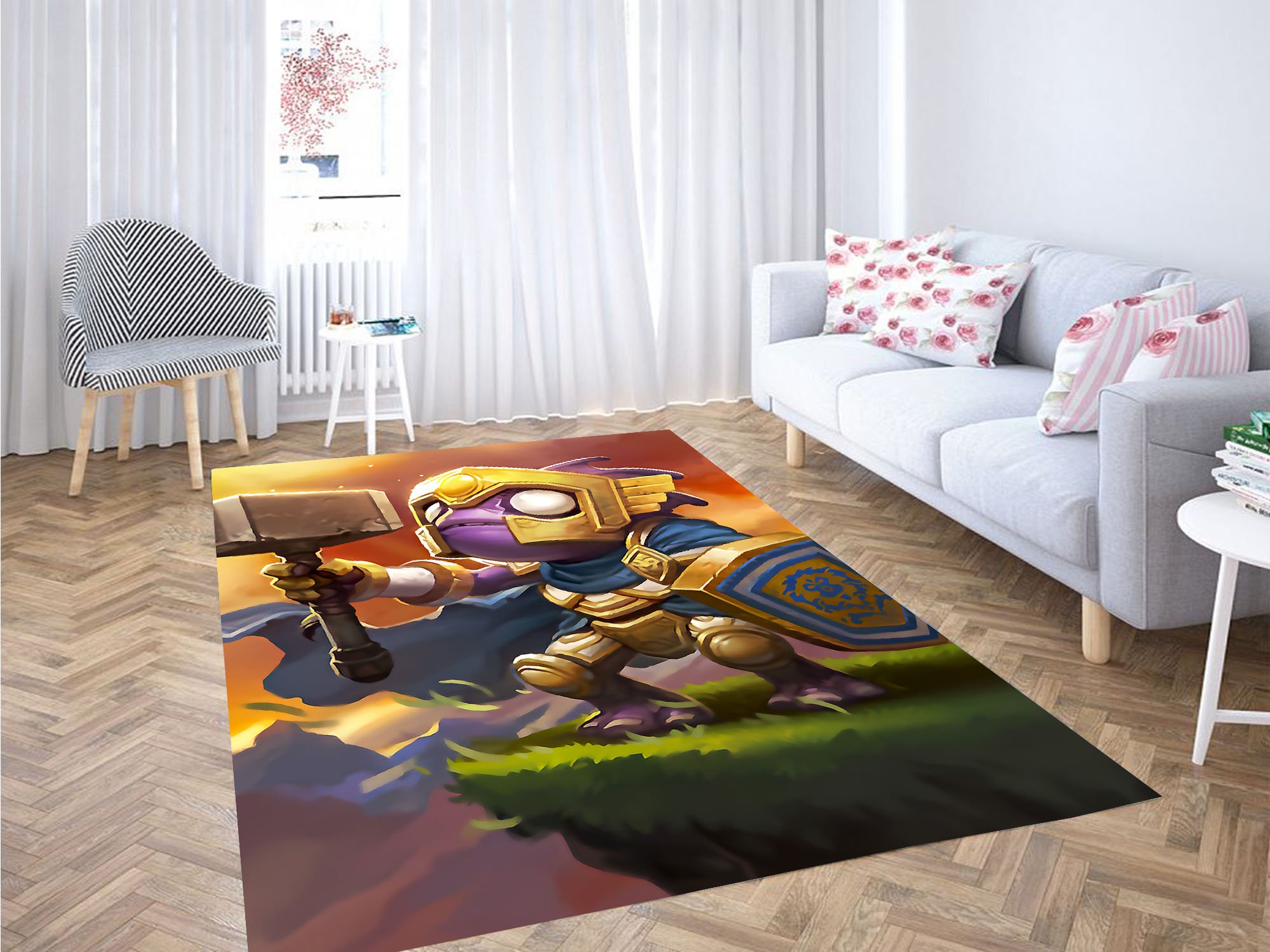 Painting Adventure Time Character Carpet Rectangle Rug
