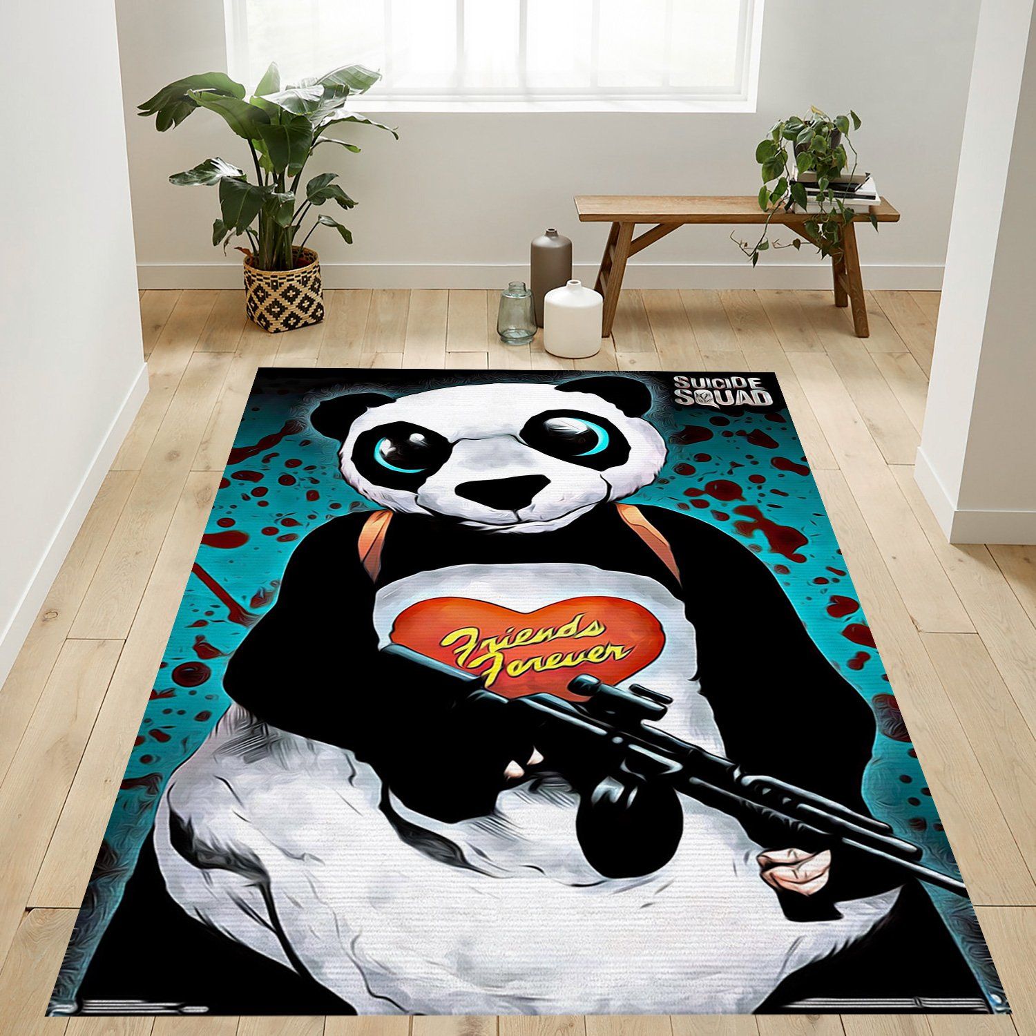 Panda Man Of Suicide Squad Rectangle Rug – Custom Size And Printing