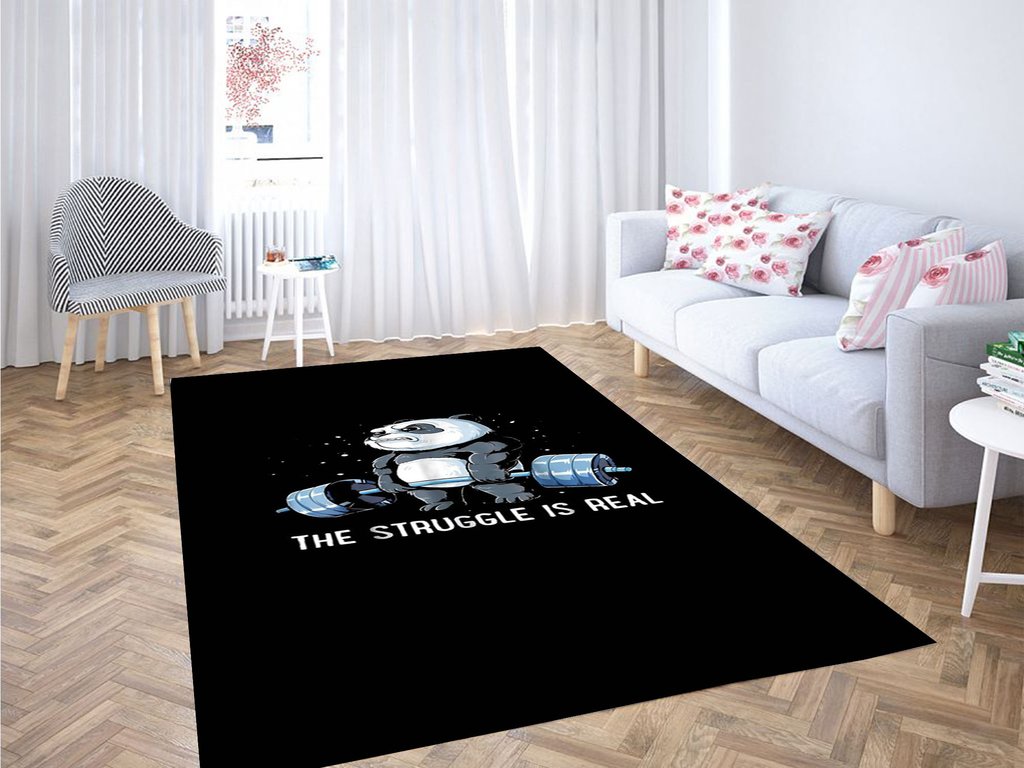 Panda Wallpaper Living Room Modern Carpet Rectangle Rug