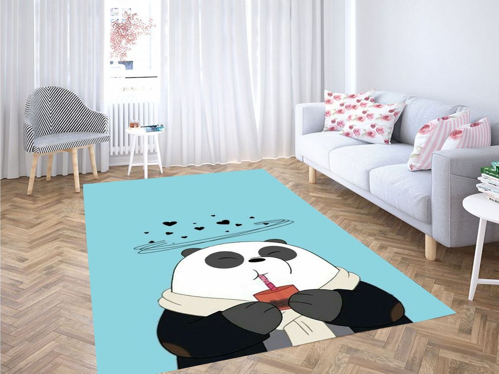 Panda We Bare Bears Wallpaper Living Room Modern Carpet Rectangle Rug