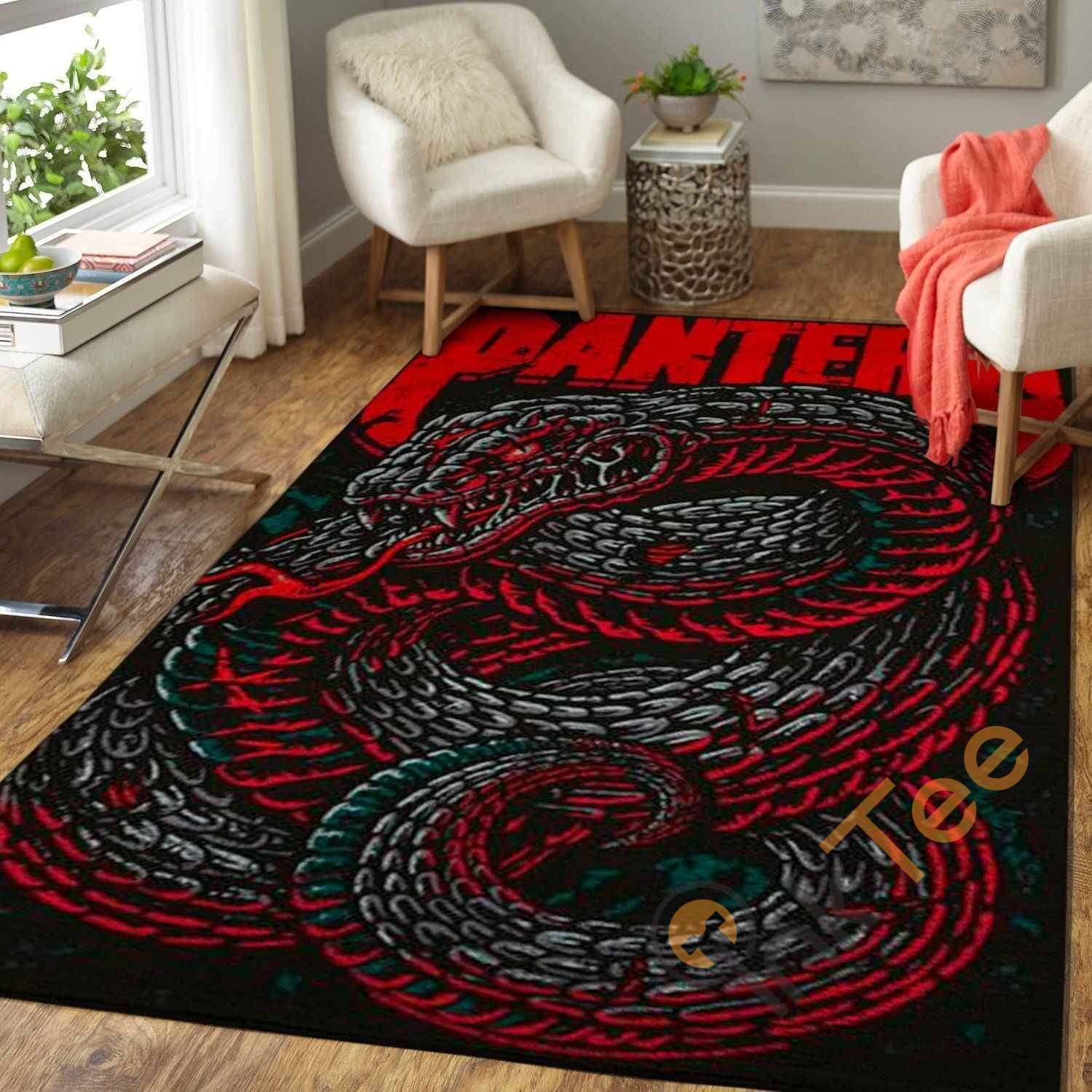 Pantera Venomous Snake Area Rectangle Rug