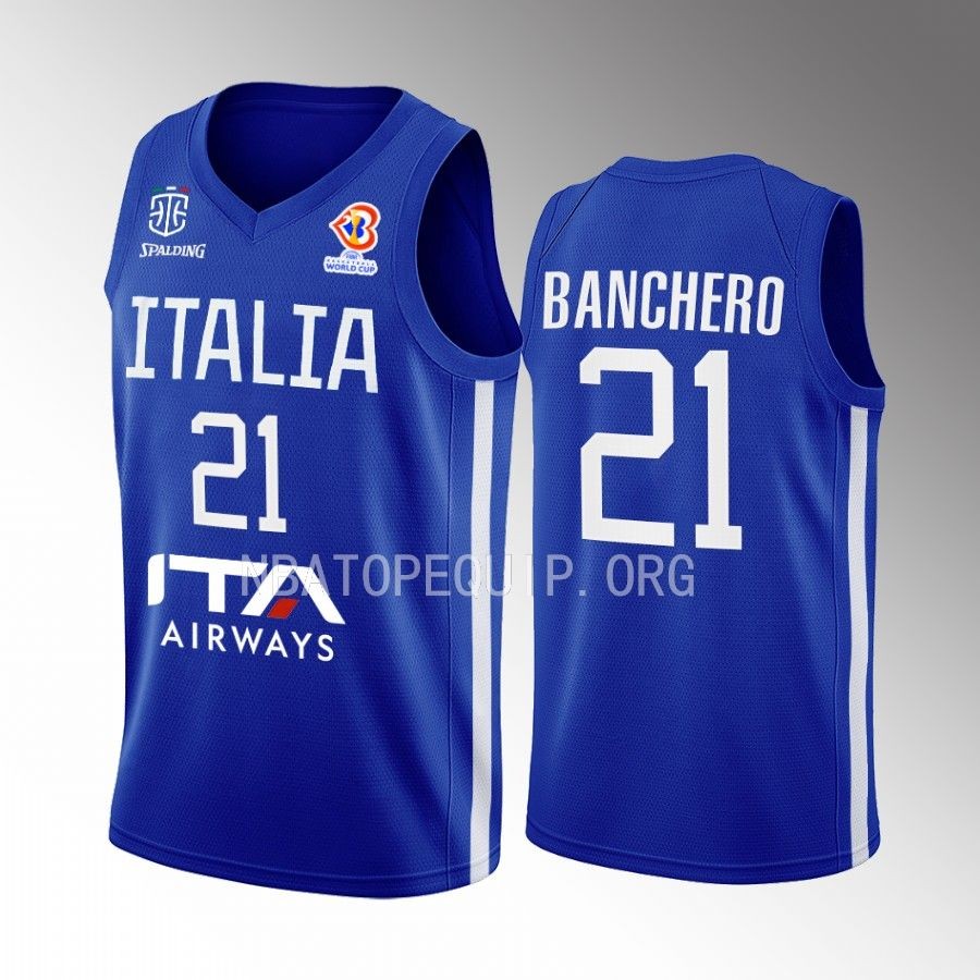 Paolo Banchero Italy Team FIBA World Cup 2023 White Jersey #21
