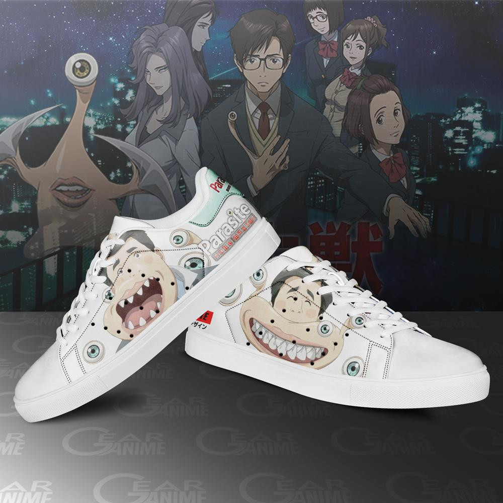 Parasyte Mamoru Uda Skate Sneakers Horror Anime Shoes
