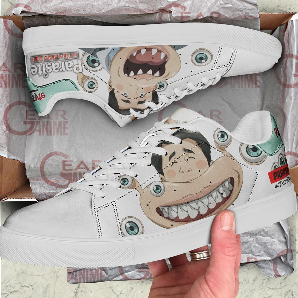 Parasyte Mamoru Uda Skate Sneakers Horror Anime Shoes